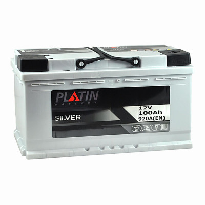Акумулятор PLATIN 100Ah 920A Silver R+ (правий +) MF