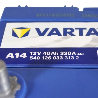 Акумулятор VARTA  40Ah 330А R+ Blue Dynamic Asia (правий +) A14