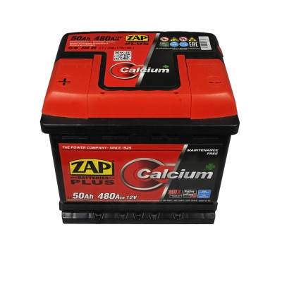 Акумулятор ZAP Plus 50Ah 480A L+ (лівий +) L1 (550 96)