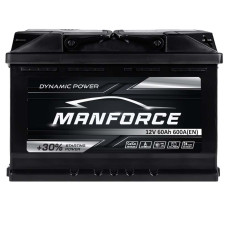 Акумулятор MANFORСE 60Ah 600A R+ (правий +) MF L2