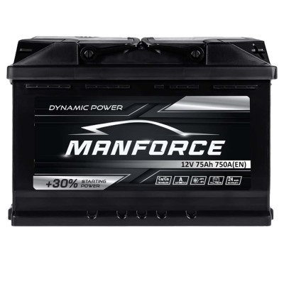 Акумулятор MANFORСE 75Ah 750A R+ (правий +) MF L3B