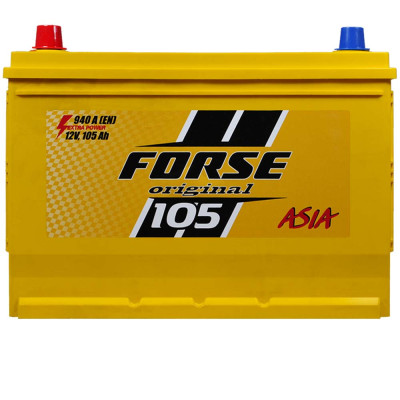 Акумулятор FORSE Asia 105Ah 940A L+ (лівий +) MF (N70)