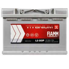 Акумулятор FIAMM 80Аh 730А  Titanium Pro R+ (правий +) L3