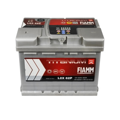 Акумулятор FIAMM 60Аh 600А Titanium Pro L+ (лівий +)