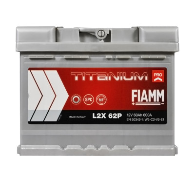 Акумулятор FIAMM 60Аh 600А Titanium Pro L+ (лівий +)