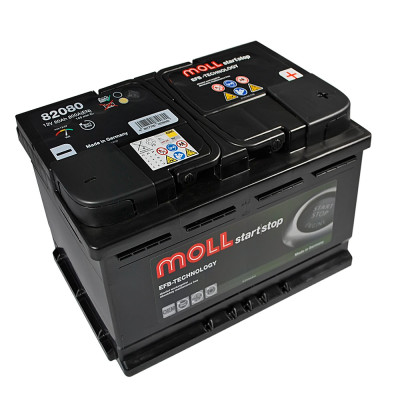 Акумулятор MOLL EFB 80Ah 800A R+ (правий +) (L4)