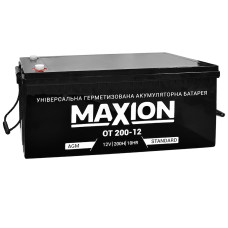 Промисловий акумулятор Maxion 12V 200Аh R+ (правий +)