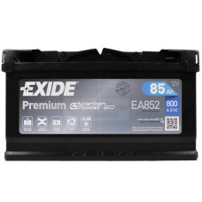 Акумулятор EXIDE 85Аh 800Ah  Premium (EA852) R+ h=175