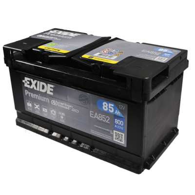 Акумулятор EXIDE 85Аh 800Ah  Premium (EA852) R+ h=175
