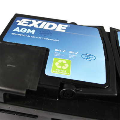 Акумулятор EXIDE AGM 80Аh 800A EK800 Start-Stop R+ (правий +)