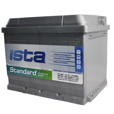 Акумулятор ISTA 60 Аh 540А Standard L+ (L2)