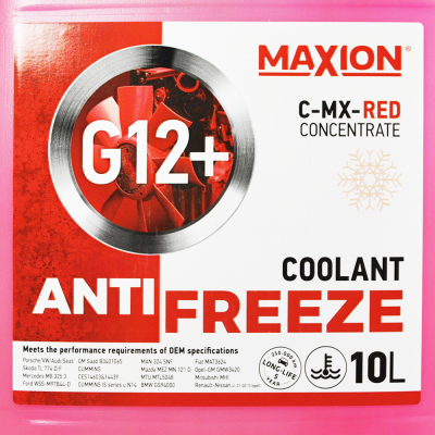 Антифриз MAXION 10L G12+ RED Concentrate