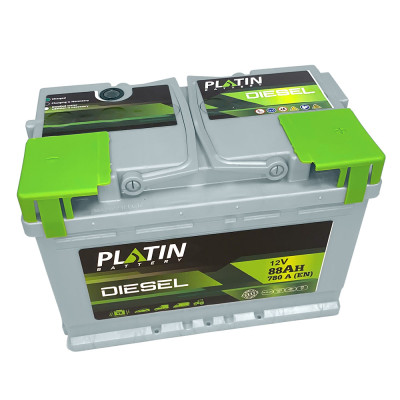 Аккумулятор PLATIN 88Ah 780A Silver Diesel R+ (правый +) MF