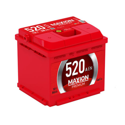 Акумулятор MAXION 50 Аh 520A Premium L+ (лівий +) (ISTA, Україна)