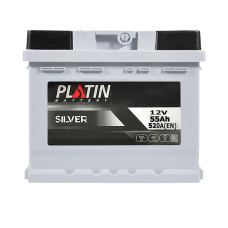 Акумулятор PLATIN 55Ah 520A Silver R+ (правий +) MF LB1