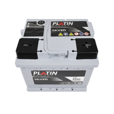 Акумулятор PLATIN 55Ah 520A Silver R+ (правий +) MF LB1