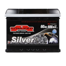 Акумулятор SZNAJDER 60Ah 600A Silver R+ (правий +) L2