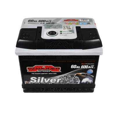 Акумулятор SZNAJDER 60Ah 600A Silver L+ (лівий +) L2