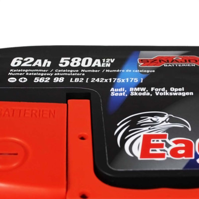 Акумулятор SZNAJDER Plus 62Ah 580A R+ (правий +) LB2 (h=175) Акумулятор SZNAJDER Plus 62Ah 580A R+ (правий +) LB2 (h=175)