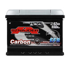Акумулятор SZNAJDER EFB 62Аh 550А R+ Carbon Start Stop (правий +) 562 05