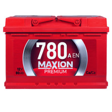 Акумулятор MAXION 80 Аh 780A Premium R+ (правий +) TR L3 (Туреччина)