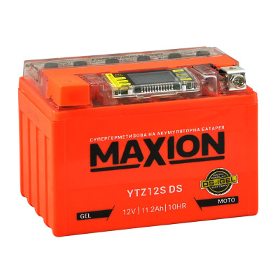 Мото акумулятор MAXION 12V 11.2A L+ (лівий +) YTZ 12S DS (DS-iGEL)