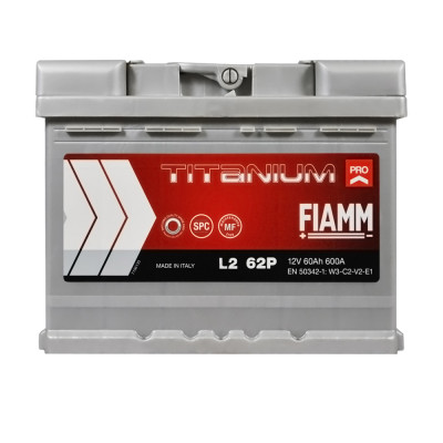 Акумулятор FIAMM 60Аh 600А Titanium Pro R+ (правий +)