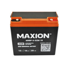 Промисловий акумулятор MAXION AGM 12V 18Ah R+ (правий +) BP-6 DZM 18