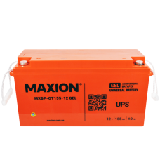 Акумулятор гелевий 12V 155Ah MAXION BP OT 155 - 12 GEL  для інверторів та ДЖБ