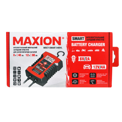 Інтелектуальний зарядний пристрій MAXION SMART HFGP04DVL (6/12V, 2/4A)