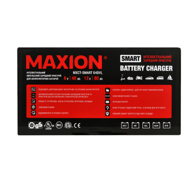 Інтелектуальний зарядний пристрій MAXION SMART HFGP04DVL (6/12V, 2/4A)