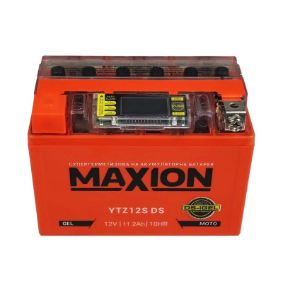 Мото акумулятор MAXION 12V 11.2A L+ (лівий +) YTZ 12S DS (DS-iGEL)