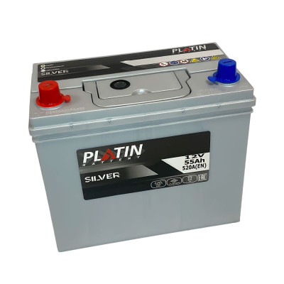 Акумулятор PLATIN 55Ah 520A L+ Silver Asia SMF