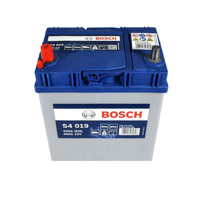 Акумулятор BOSCH 40Ah 330A L+ (лівий +) Asia B19 (S40 190)