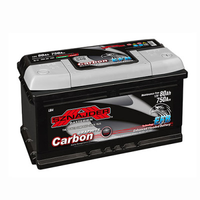 Аккумулятор SZNAJDER EFB 80Аh 750А R+ Carbon Start Stop (правый +) 580 08