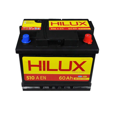 Акумулятор HILUX Black 60Ah 510A R+ (правий +) L2 Акумулятор HILUX Black 60Ah 510A R+ (правий +) L2