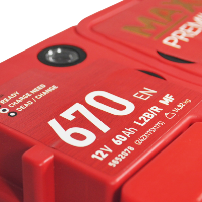 Акумулятор MAXION 60Аh 670A Premium Plus R+ (правий +) TR L2B (Туреччина)