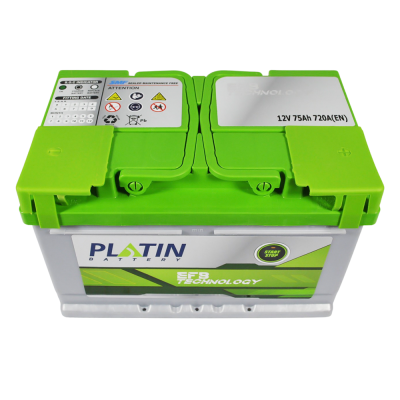 Акумулятор PLATIN EFB 75Ah 720A R+ (правий +) SMF L3B