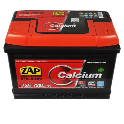 Аккумулятор ZAP Plus 75Ah 720A R+ (правый +) 575 20