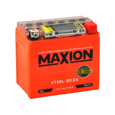 Мото акумулятор MAXION 12V 5A R+ (правий +) YTX 5L-BS DS (DS-iGEL)