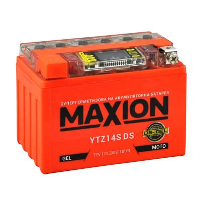 Мото акумулятор MAXION 12V 11.2A L+ (лівий +) YTZ 14S DS (DS-iGEL)