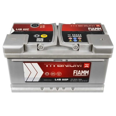 Акумулятор FIAMM 85Аh 760А R+ Titanium Pro (правий +)