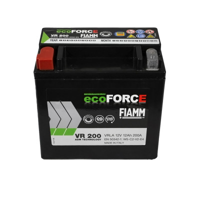 Акумулятор FIAMM AGM 12Аh 200А Ecoforce L+ (лівий +) Акумулятор FIAMM AGM 12Аh 200А Ecoforce L+ (лівий +)