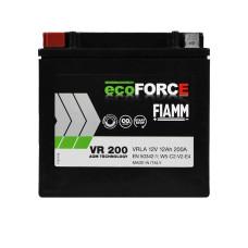 Акумулятор FIAMM AGM 12Аh 200А  Ecoforce L+ (лівий +)