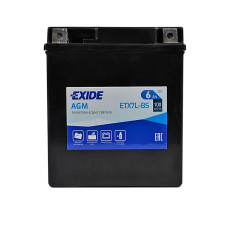 Мото акумулятор EXIDE ETX 7L-BS EXIDE (12V, 6A)