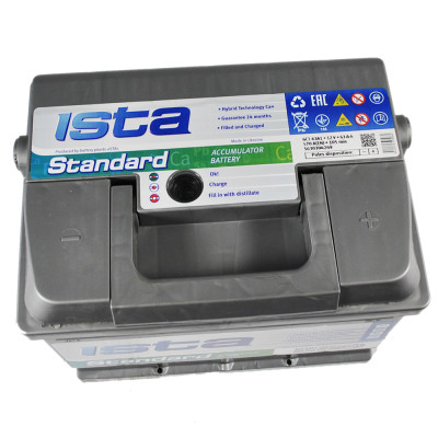 Акумулятор ISTA 63 Аh Standard R+ (L2)