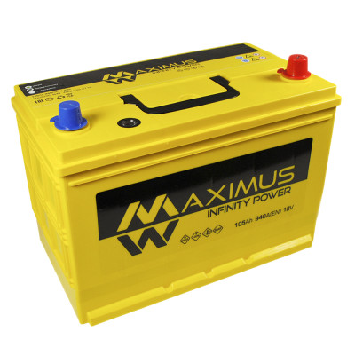 Акумулятор MAXIMUS 105Ah 940A R+ Asia smf (N70) Акумулятор MAXIMUS 105Ah 940A R+ Asia smf (N70)