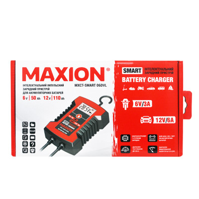 Інтелектуальний зарядний пристрій MAXION SMART HFGP06DVL (6/12V, 3/6A)