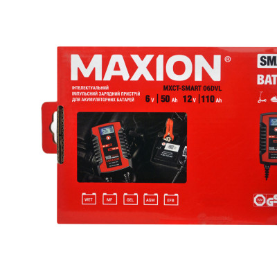 Інтелектуальний зарядний пристрій MAXION SMART HFGP06DVL (6/12V, 3/6A)