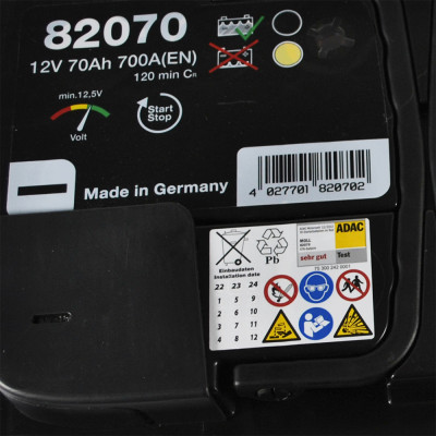 Акумулятор MOLL EFB (L3) 70Ah 700A R+ (правий +)